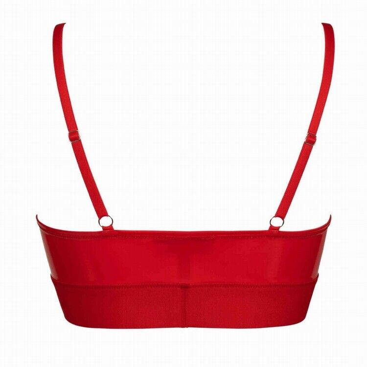 Patrice Catanzaro JADE BRA RED WETLOOK LATEX-LOOK lust decadent Made in France