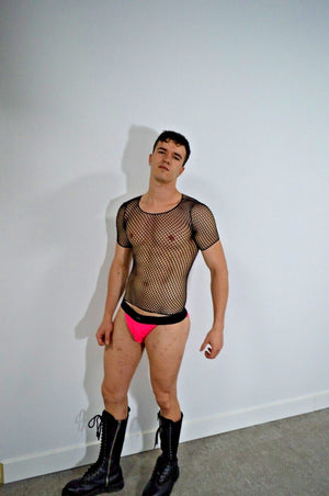 Montreal Private PVC lust sexy gay PINK latex-look sport BRIEF Made in Italy