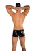 Eros Veneziani Men 7320 black anatomic boxer PVC latex look vinyl Made in Italy