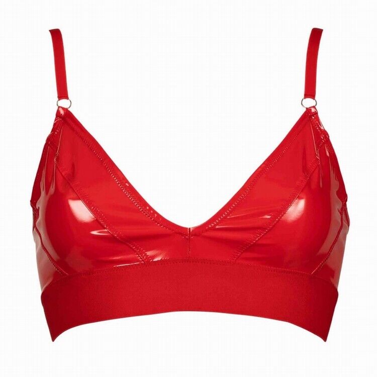 Patrice Catanzaro JADE BRA RED WETLOOK LATEX-LOOK lust decadent Made in France