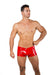 Eros Veneziani Men 7321 red anatomic boxer PVC latex look vinyl Made in Italy