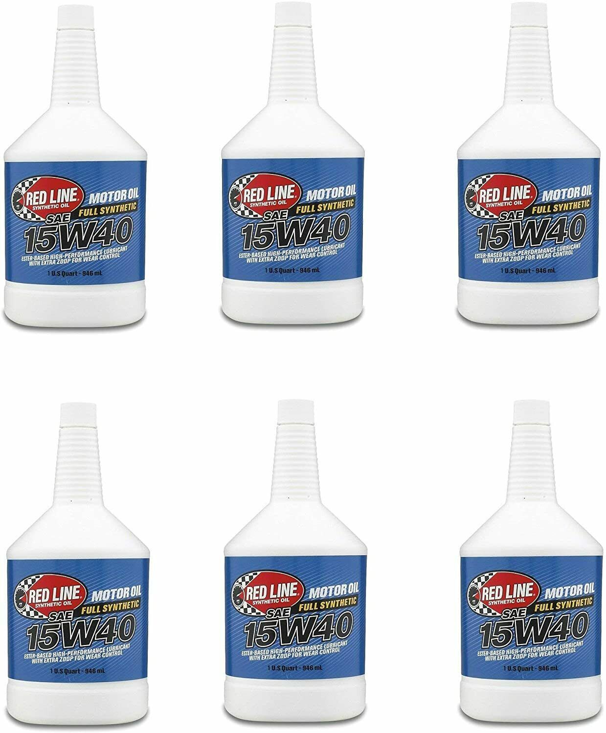 Red line oil 15w40 diesel 6-PACK SIX QUARTS full synthetic (21404) Made in USA