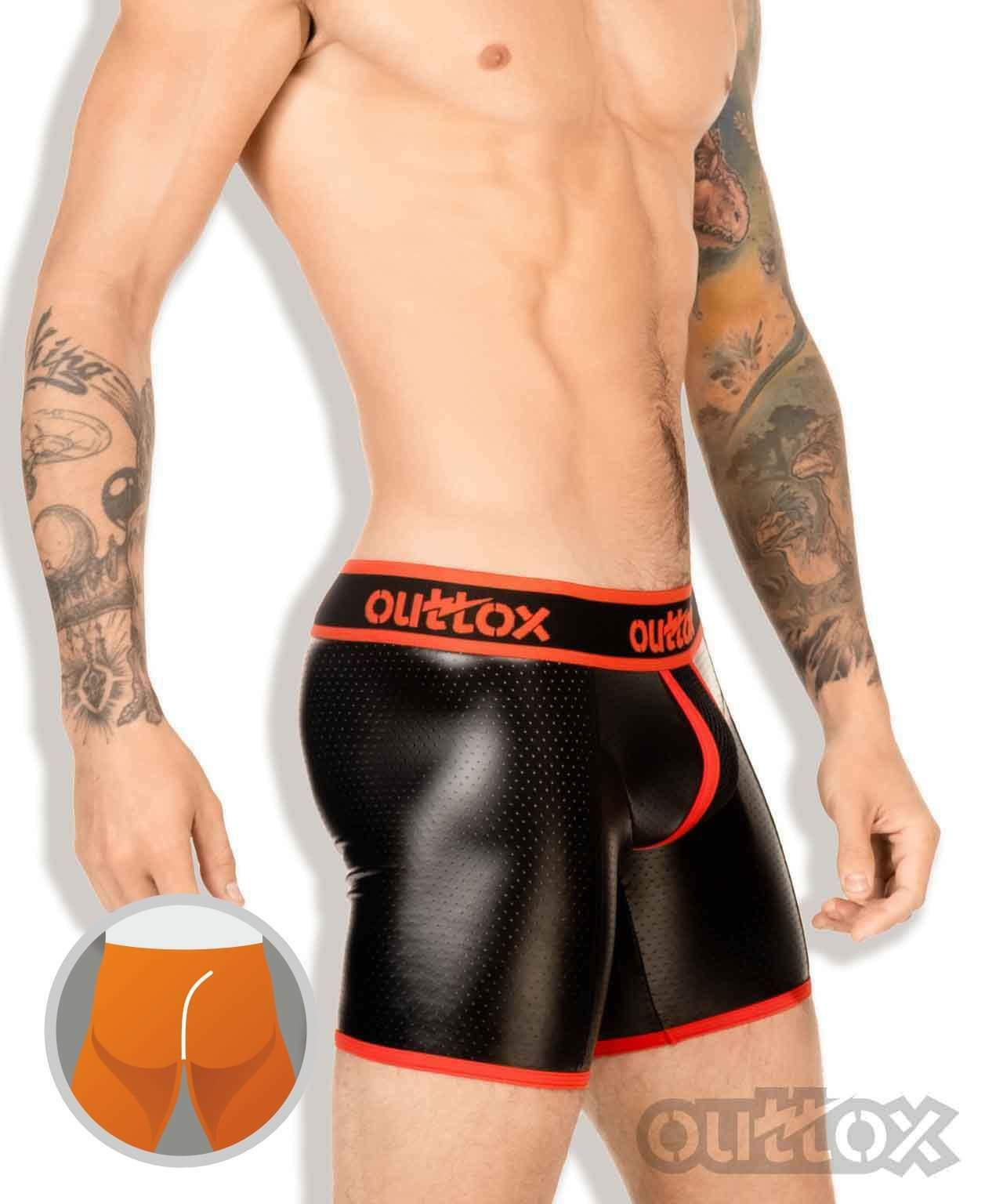 Outtox Maskulo Men's Wrapped Rear Cycling Shorts Made in Russia RED (SH143-10)
