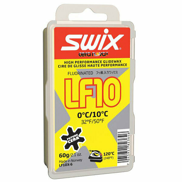 Swix LF10X (LF10X-6) YELLOW WARM bulk wax 0°C/+10°C ski XC 60g Made in Norway