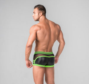 Youngero by Maskulo Men Trunk Shorts w/Codpiece Made in Russia GREEN (TR112-37)