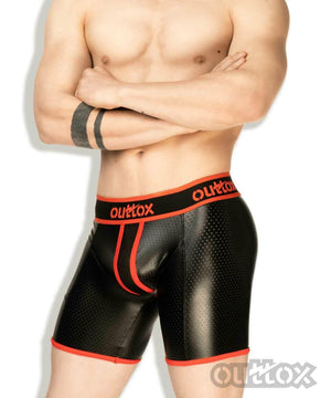 Outtox Maskulo Men's Regular Rear Cycling Shorts Made in Russia RED (SH142-10)
