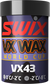 Swix VX43 High Fluor +0°/-2°C snow (-2°/-8°C air) Kick ski XC Wax 45g