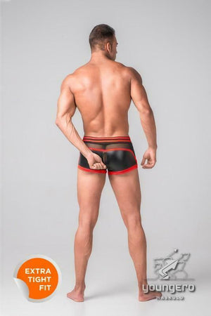 Youngero by Maskulo Men's Trunk Shorts w/Codpiece Made in Russia RED (TR112-10)