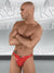 Eros Veneziani Haute Couture Men Wetlook "Feels-like-latex" Thong RED