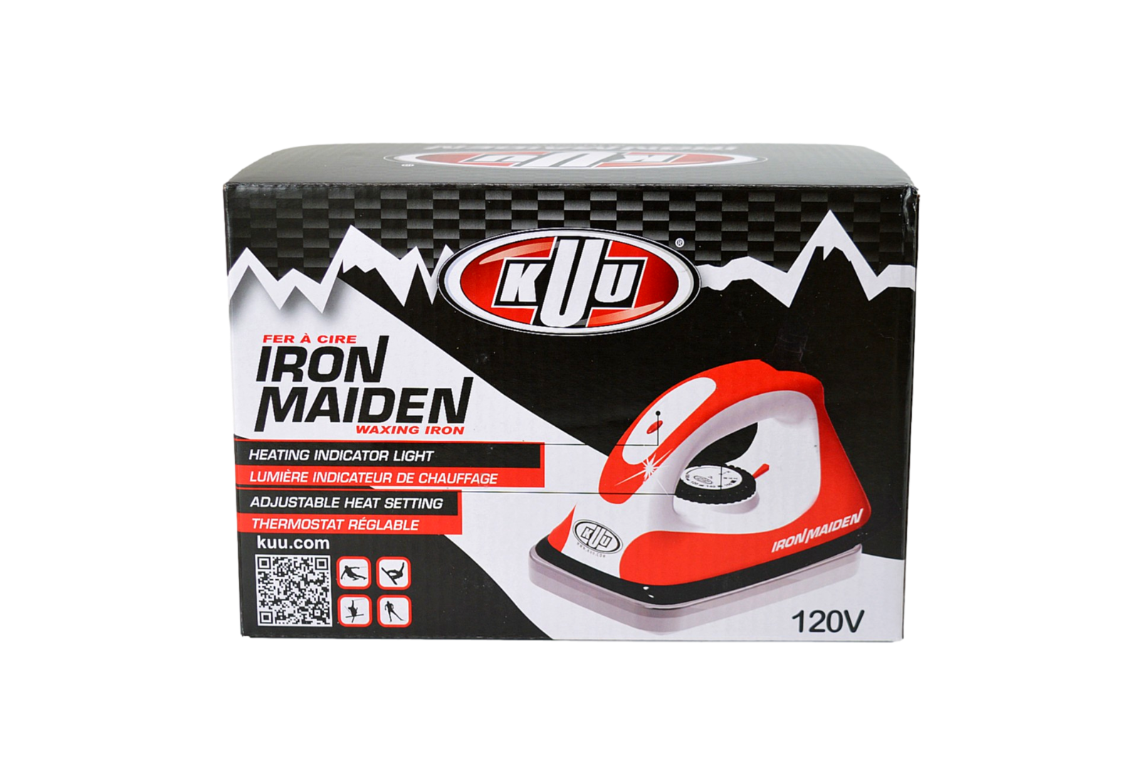 KUU Iron Maiden Ski & Snowboard Waxing Wax Iron Adjustable Temp 120V (K104B)