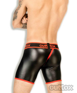 Outtox Maskulo Men's Wrapped Rear Cycling Shorts Made in Russia RED (SH143-10)