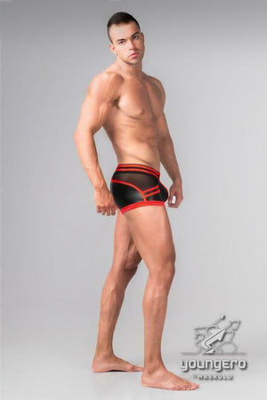 Youngero by Maskulo Men's Trunk Shorts w/Codpiece Made in Russia RED (TR112-10)