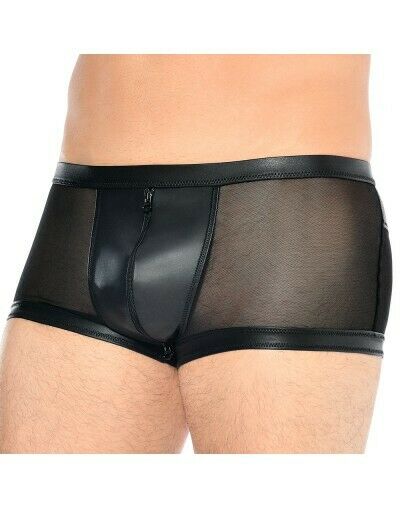 Patrice Catanzaro TYRION Men Sexy Wetlook Trunks BLACK Made in France