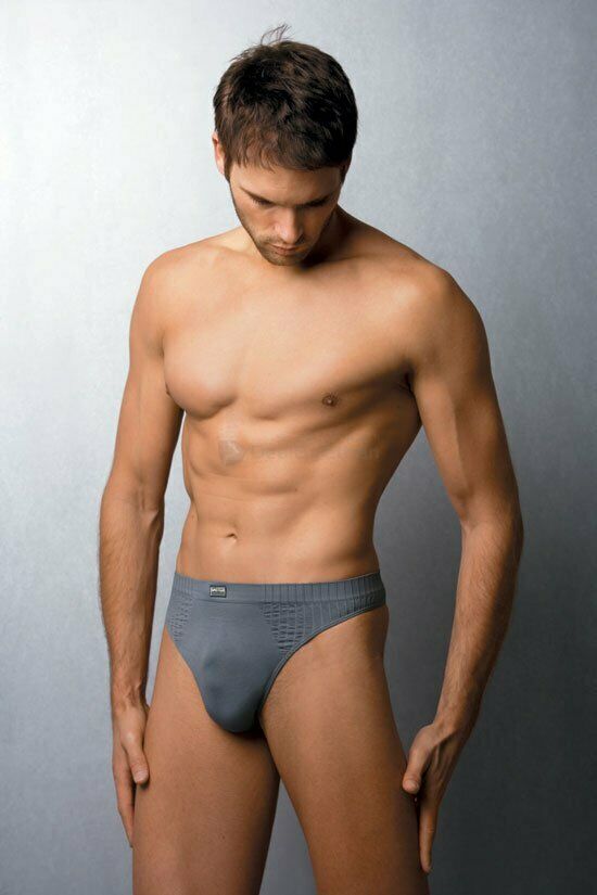 Haster Microfiber 05-09 Men sport string thong gay Grey or Black Made in Poland